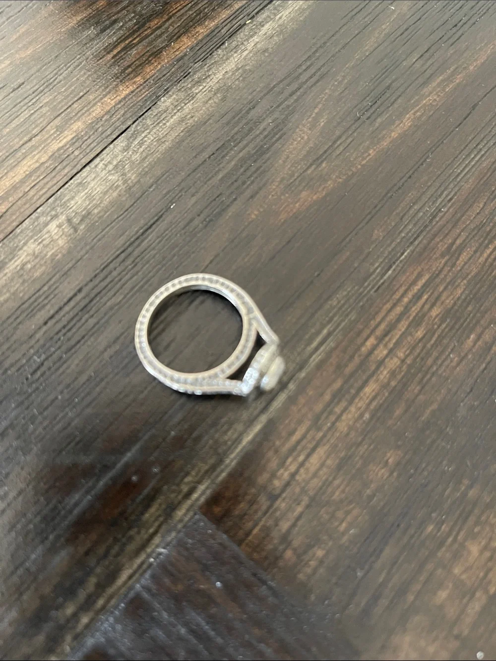 Silpada Sterling Silver Round Halo Ring in Silver and a round cubic zirconia